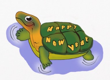 Happy New Year turtle