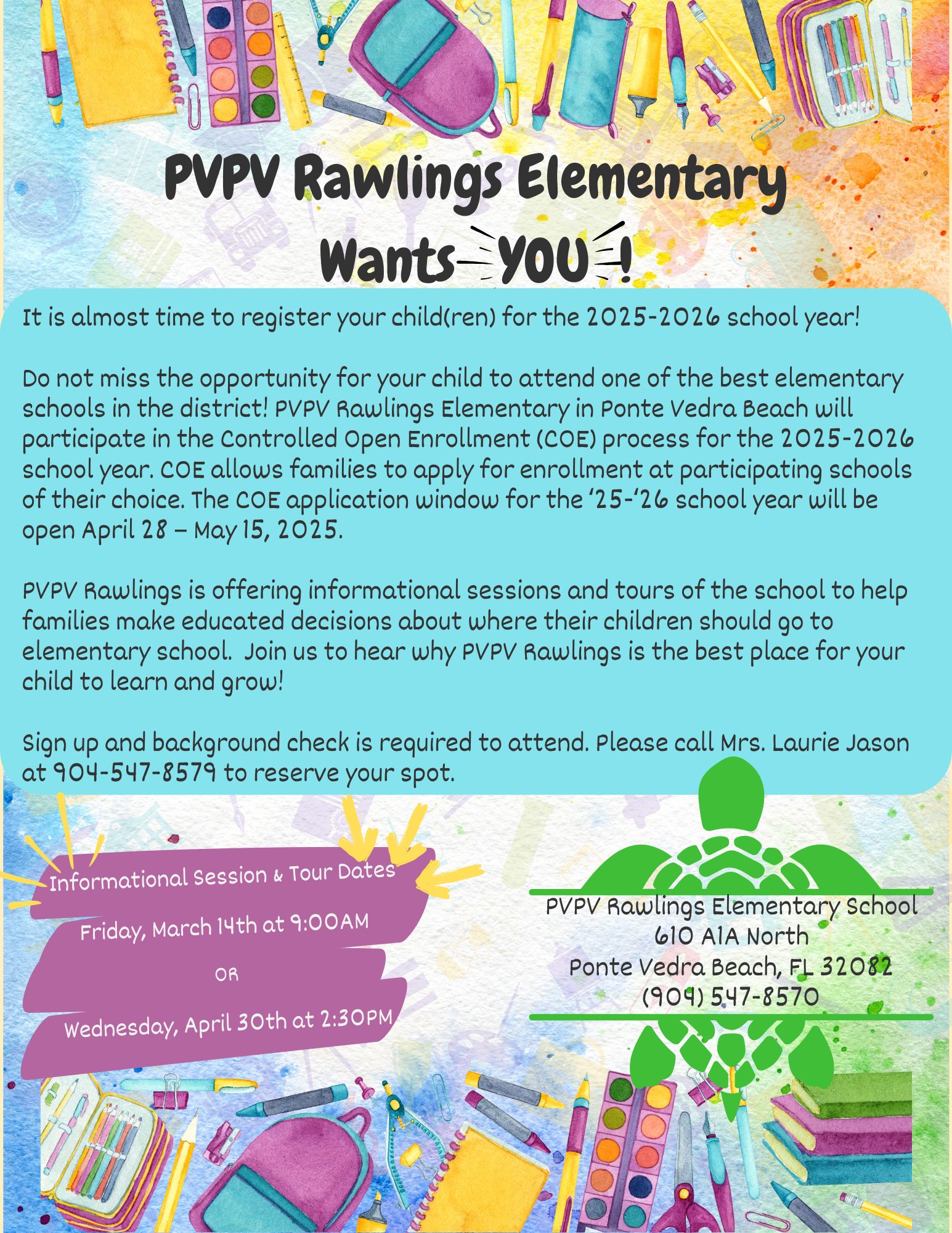 PVPVRawlings Elementary School St. Johns County School District