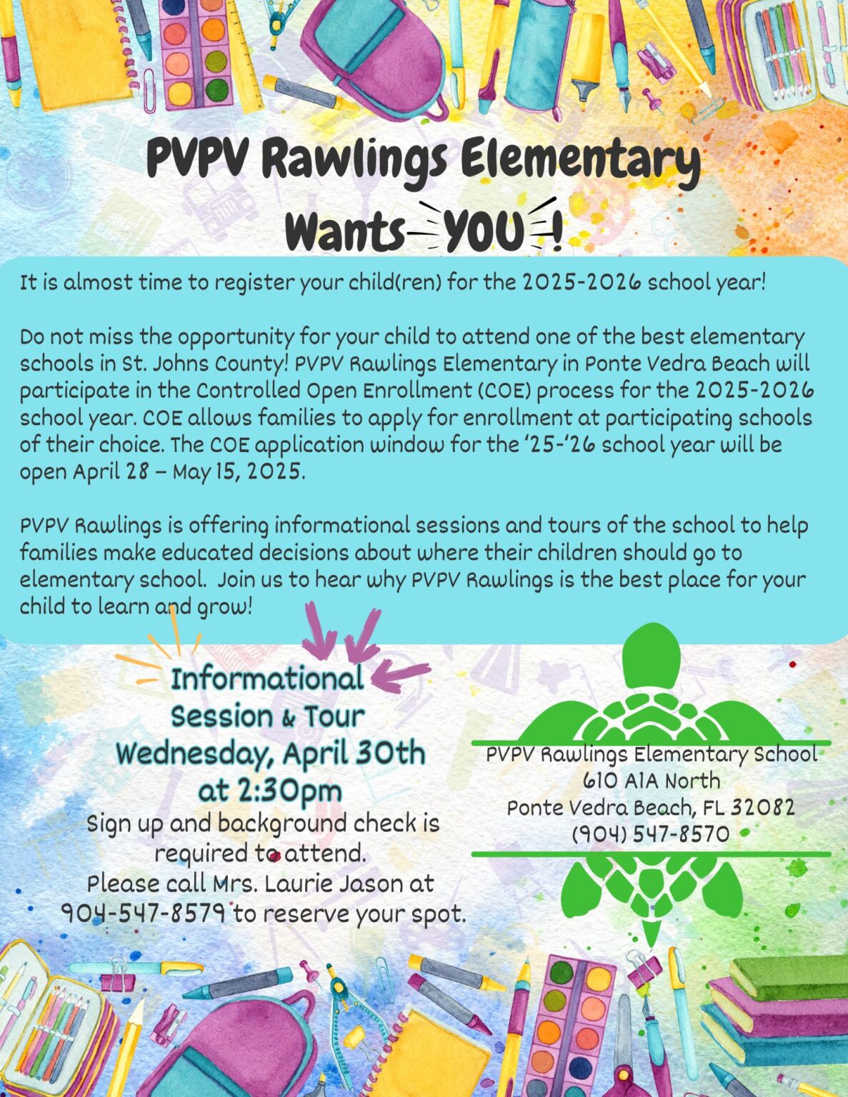 PVPVRawlings Elementary School St. Johns County School District